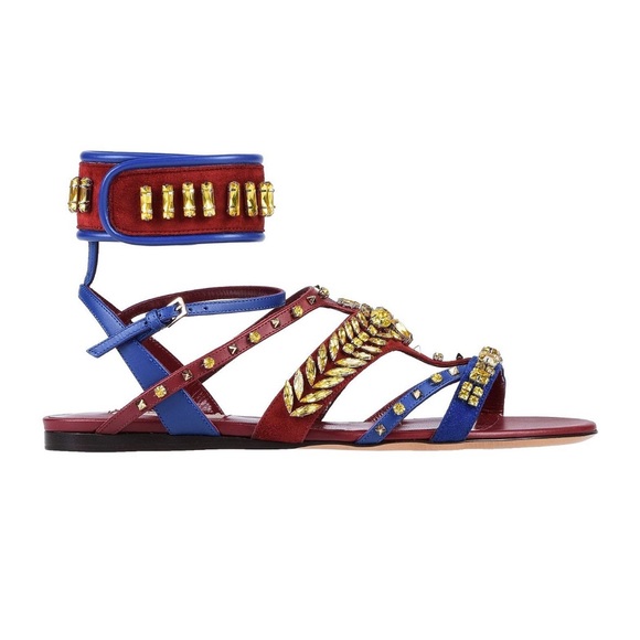 Valentino rhinestone multicolor sandals - Picture 9 of 13